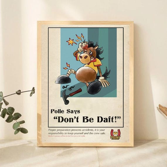 Pony Express Poster, Mouthwashing Poster, Mouthwashing Print, Pony Express Print, Mouthwashing Art, Polle Says Poster, Mouthwashing Game