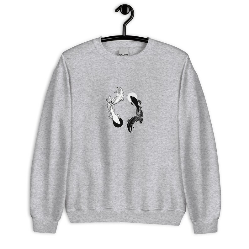Betta Fish Shirt Anime Shirt/Sweatshirt Betta Fish T-shirt Ying Yang Tee Anime Gift Gift for Her Gift for Him Boyfriend Girlfriend Gift