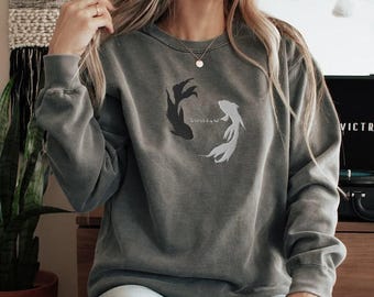 The Lost Half Of My Soul Embroidered Anime Sweatshirt, Anime Crewneck, Anime Sweater, Anime Shirt, Anime Hoodie, Betta Fish, Anime Gift