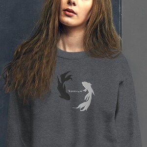 The Lost Half Of My Soul Embroidered Anime Sweatshirt Anime Crewneck Anime Sweater Anime Shirt Anime Hoodie Betta Fish Anime Gift Gift for Her Gift for Him Boyfriend Gift Girlfriend Gift
