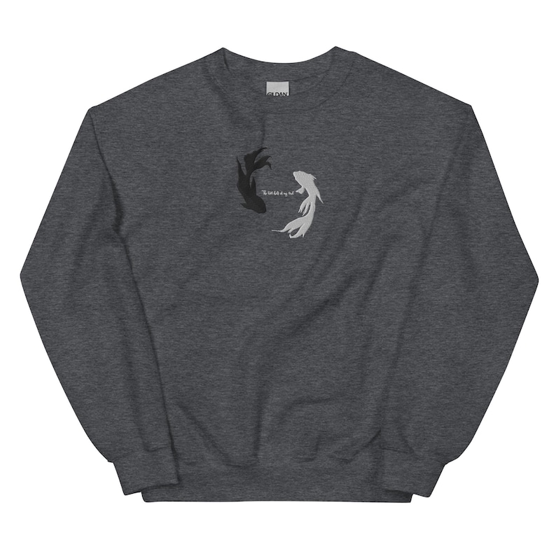 The Lost Half Of My Soul Embroidered Anime Sweatshirt Anime Crewneck Anime Sweater Anime Shirt Anime Hoodie Betta Fish Anime Gift Gift for Her Gift for Him Boyfriend Gift Girlfriend Gift