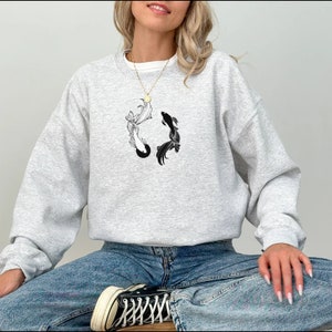 Betta Fish Shirt Anime Shirt/Sweatshirt Betta Fish T-shirt Ying Yang Tee Anime Gift Gift for Her Gift for Him Boyfriend Girlfriend Gift