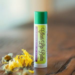 Lip Balm, clear, chapstick, chap stick, lip care, lip gloss, organic, natural, lips, natural lip balm, handmade, queen of the meadow image 1