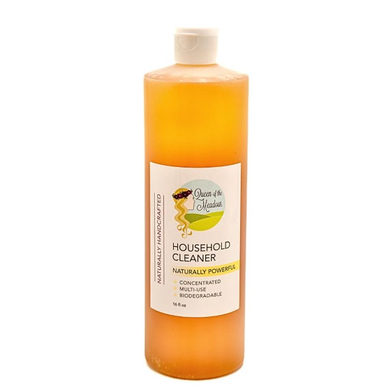 Cleaner Household, 16 fl oz, non toxic, eco-friendly, concentrated, biodegradable, carpet cleaner, natural cleaning, queen of the meadow