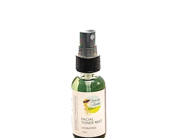 Handmade Rosewater Facial Toner Mist, Organic Aloe Vera