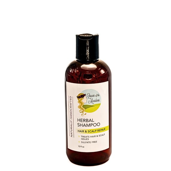 Herbal Shampoo, Natural Dandruff & Scalp Repair, Handmade (12 fl oz)