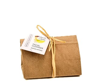 Limpiador facial de avena orgánica, exfoliante facial suave