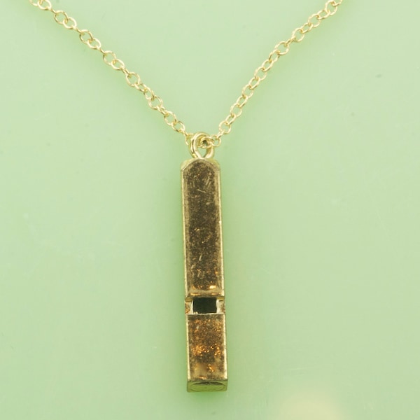 Gold Whistle Necklace