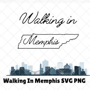 Memphis Tennessee Skyline, Mississippi River, Memphis Attracties, Memphis Tourism SVG PNG-bestand