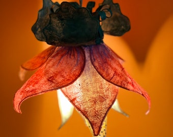 Tropical Flora - mulberry paper lighted sculpture