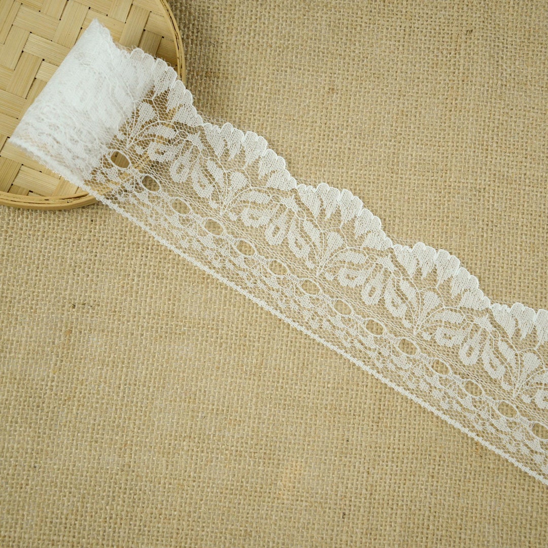 Soft Lace Ribbon by the Yards, 2.73