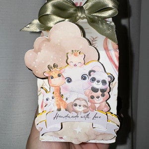 Tiere neutral Baby dusche milch karton Geschenkbox