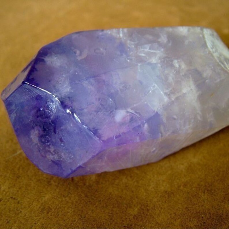 amethyst crystal soap