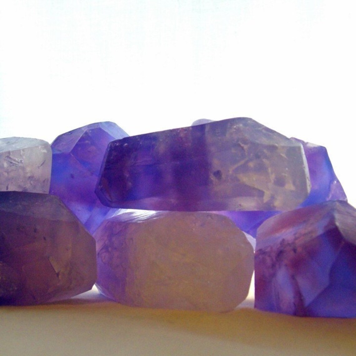 amethyst crystal soap