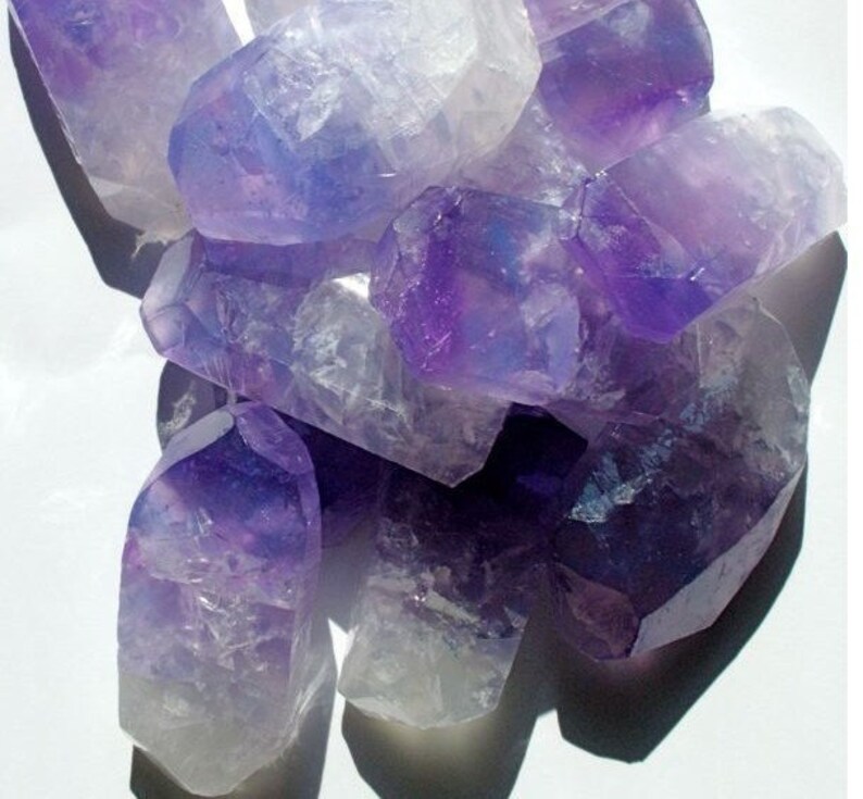amethyst crystal soap