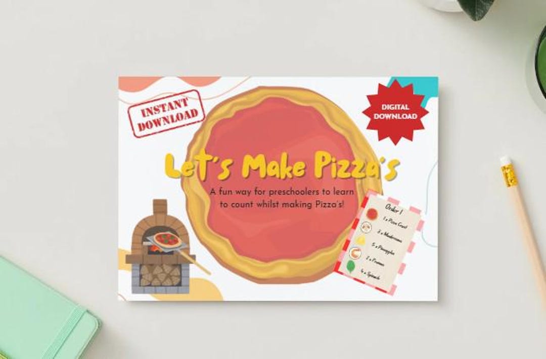 Build a Pizza Printable Game for Preschool, Prek &amp; Kindergarten Healthy ...
