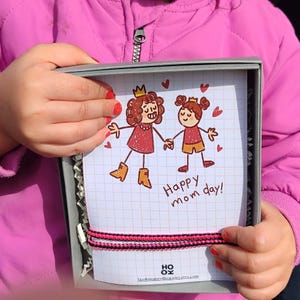 einzigartiges Geschenk für Mama, Muttertagskonzept Geschenkarmband, glücklicher Muttertagsarmbandset, Geburtstagsgeschenke für Mütter, passendes Armband