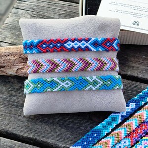 Vibrant Hand-Woven Friendship Bracelets: Boho Adjustable Patterns, Festive and Gift Accessories for Women and Men