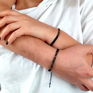 Morse Code Armband Set für Frauen und Männer, Armbandset mit besonderen Nachrichteninhalt, Buntes Morse Code Armband, Freundschaftsarmband