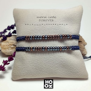 Unisex morse code bracelet, Morse code bracelet for lovers and friends, Secret message meaningful bracelet, Gift for him, Gift for her