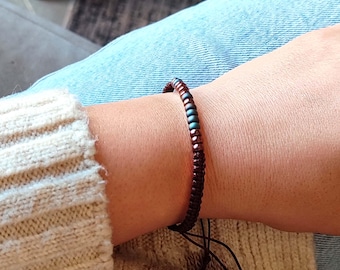 Morse code bracelet for lovers and friends, Personalised morse code bracelet, Distant relationship gift, Friendship bracelet