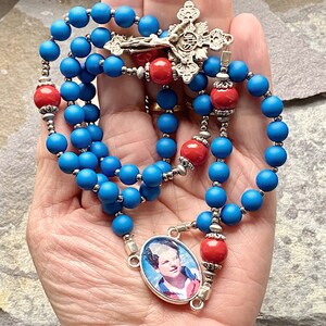 Large rosary Blessed Carlo Acutis, catholic, handmade, rosary for men, confirmation gift, catholic prayer beads, Rosenkranz-Atelier image 5