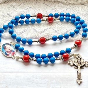 Large rosary Blessed Carlo Acutis, catholic, handmade, rosary for men, confirmation gift, catholic prayer beads, Rosenkranz-Atelier image 4