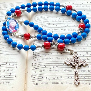 Large rosary Blessed Carlo Acutis, catholic, handmade, rosary for men, confirmation gift, catholic prayer beads, Rosenkranz-Atelier image 9