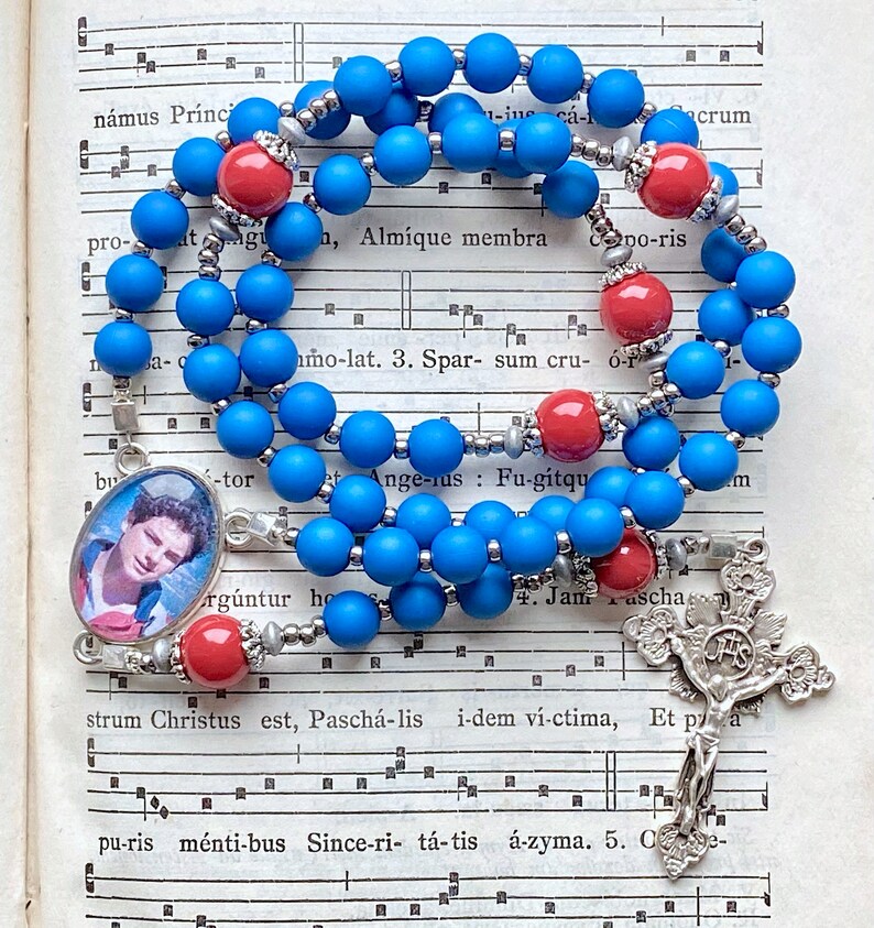 Large rosary Blessed Carlo Acutis, catholic, handmade, rosary for men, confirmation gift, catholic prayer beads, Rosenkranz-Atelier image 3