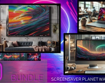 20 BUNDLE Screensaver planet wallpaper high resolution 300dpi | 16:9