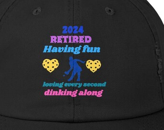 2024 Retired Pickleball Cap | Distressed Cotton Twill