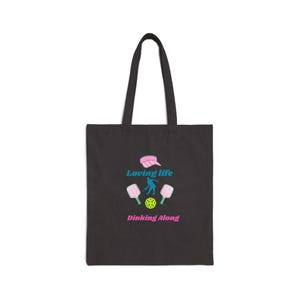 Pickleball Tote Bag, Pickleball Gift, Pickleball Player Gift, Sports Tote Bag, Canvas Tote Bag, Reusable Shopping Bag