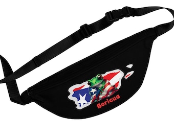 Puerto Rico Boricua Fanny Pack | Travel Waist Bag