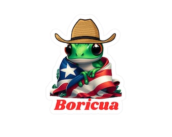 Puerto Rico Coqui Vinyl Sticker, Cultural Car Decal