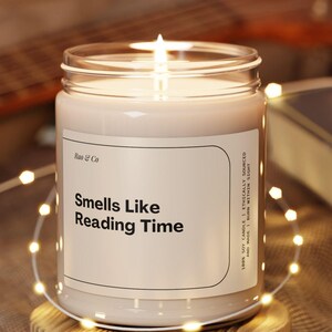 Funny Reader Candle Book Lover Gift Reading Candle Personalized Booktok Candle Gift For Writer Handmade Bookish Gift Unique Candle