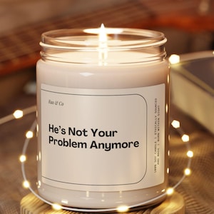 Divorce Candle Funny Breakup Gift For Best Friend Narcissist Candle Cheer Up Gift For Her Funny Breakup Care Package Divorce Gift Idea
