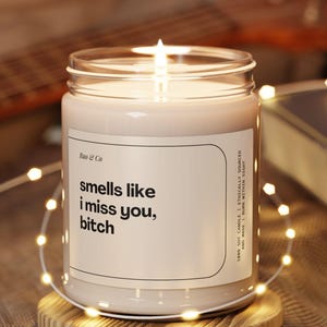 Long Distance Relationship Candle Funny I Miss You Gift for Her Boyfriend or Best Friend Valentines Day Couple Birthday Gift Idea Candle
