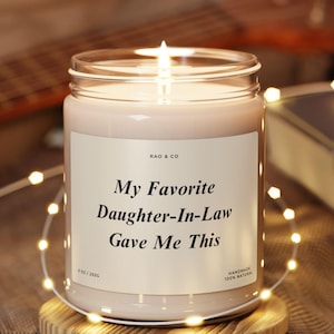Mother in Law Gift Funny Custom Soy Candle Wedding Gift Birthday Present from Daughter in Law Unique Mil Candle Gift for Her Women