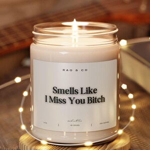 I Miss You Candle Long Distance Gift For Boyfriend Funny Candle Long Distance Couple Gift Birthday Gift for Her Valentines Day Friendship