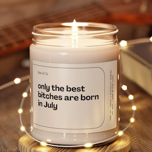 Funny July Birthday Candle Gift for Best Friend, Zodiac Candle Gift for Her, Birthday Party Decor, 21st Birthday, Personalized Gift
