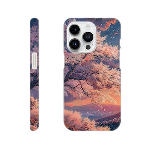 iPhone 14、14 Pro、12、11、13、XR スリムケース、Samsung 22 および 23 plus/超スリムケース、スタイリッシュ、チェリーブロッサム、ギフト。