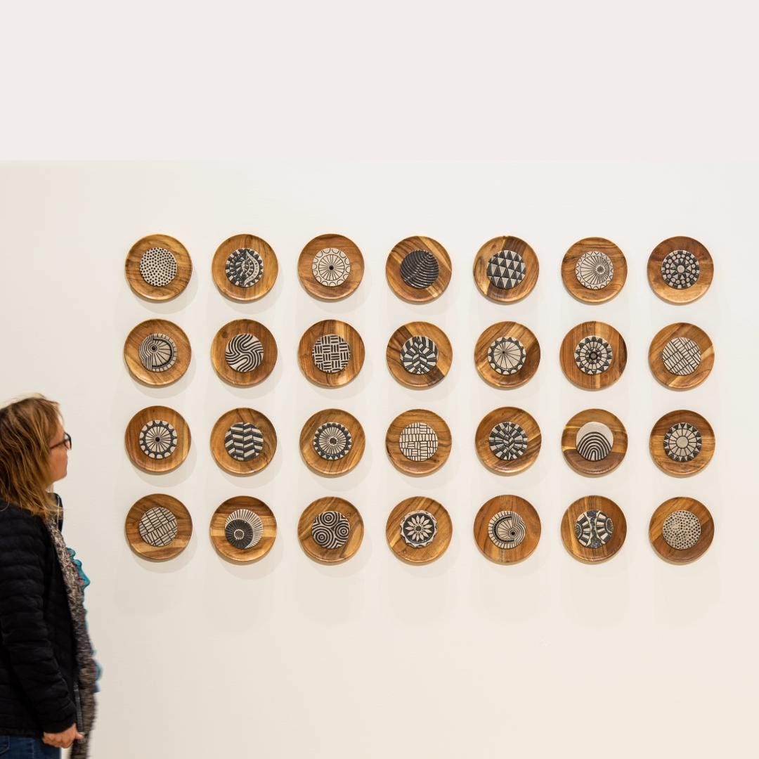 Handmade Tile Framed one Choose From 28, Ceramic Wall Sculpture, 7 Inch