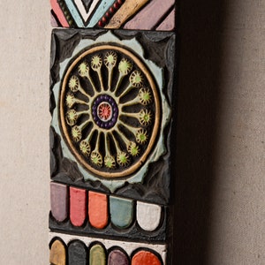 Narrow Vertical Wall Art, Ceramic and Mosaic Wall Art - Stick Ceramic Tile Mounted Wall Art - MADE to ORDER image 7
