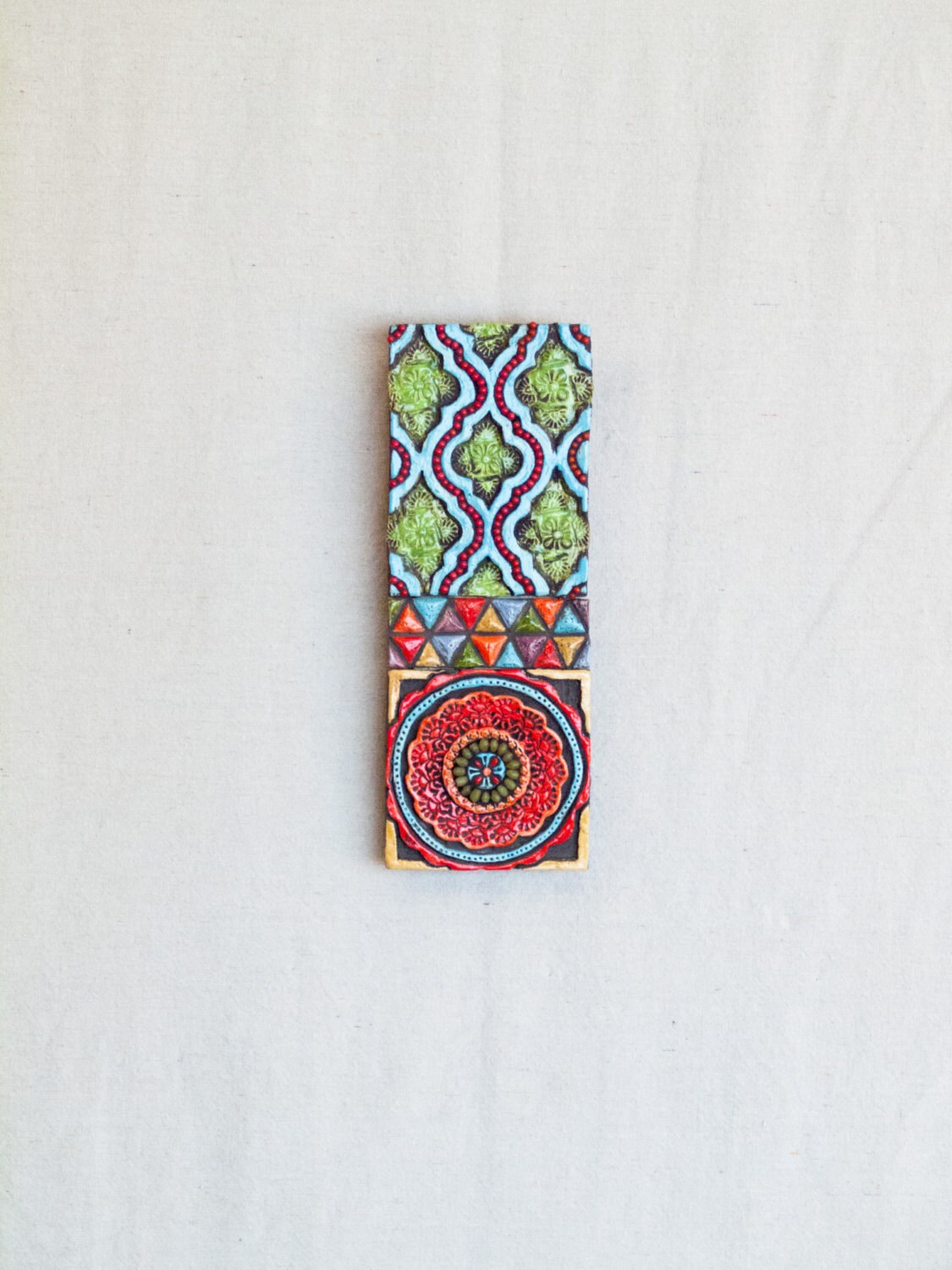 Arte de pared de cerámica hecho a la orden decoración Boho | Etsy