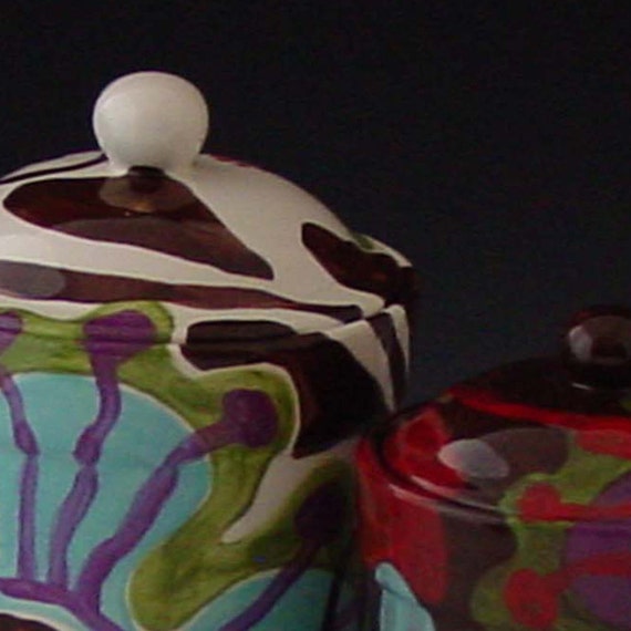 Canister Set Kitchen Canisters Ceramic Canisters Pottery