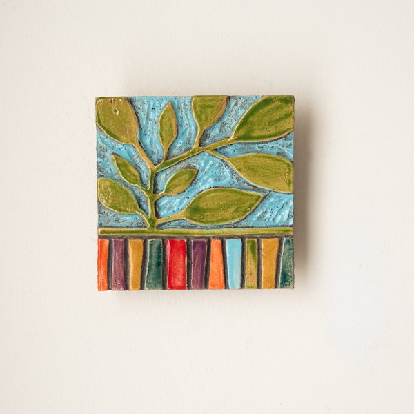 Handmade Art Tiles Etsy