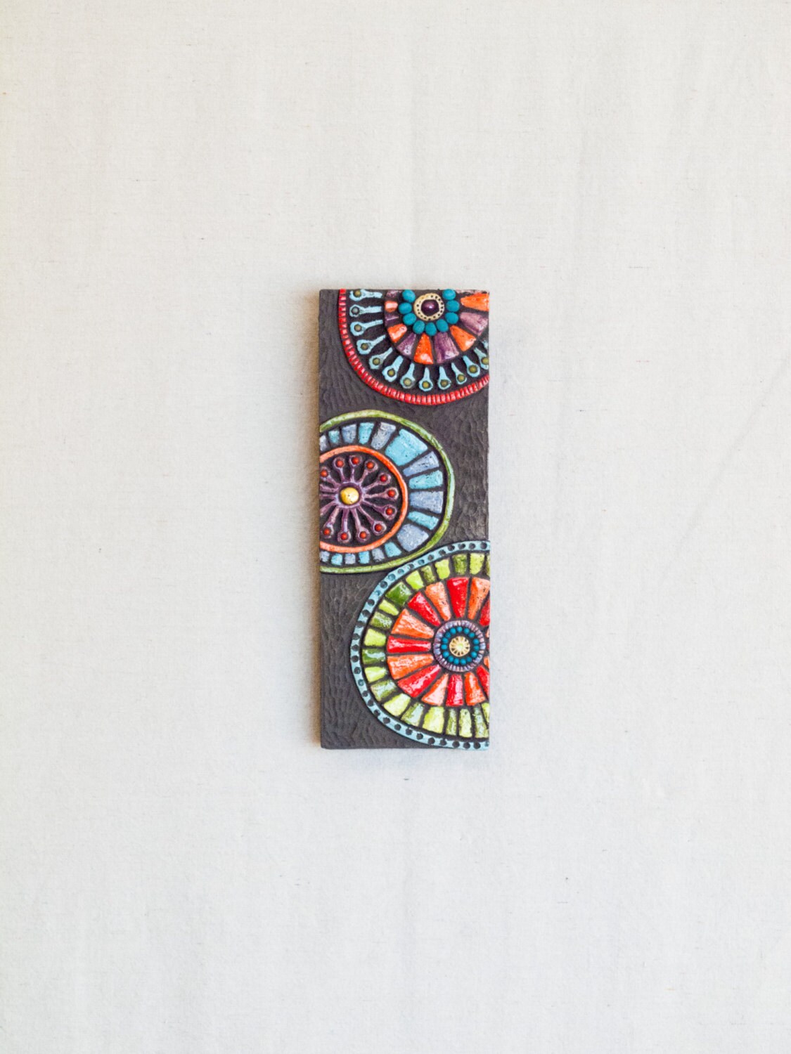 ミッドセンチュリーモダンセラミックウォールアート：Mod Blooms