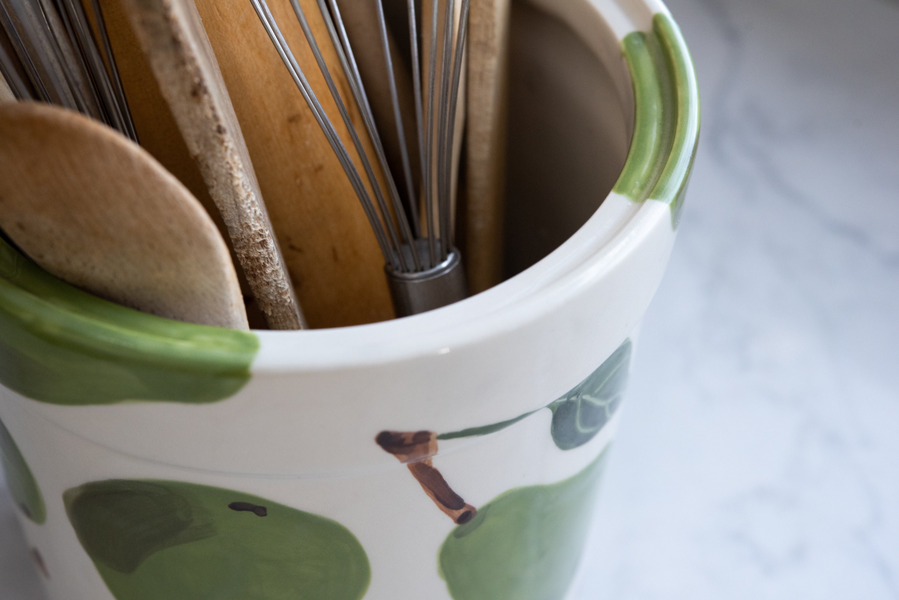 Utensil Crock Kitchen Utensil Holder Large Utensil Holder Etsy Canada