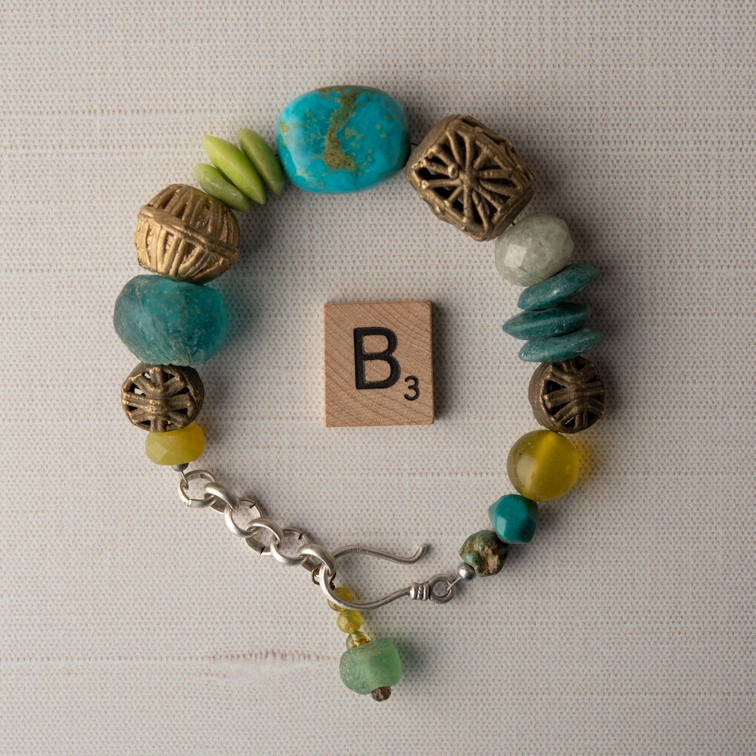 Chunky Natural Turquoise Bracelet