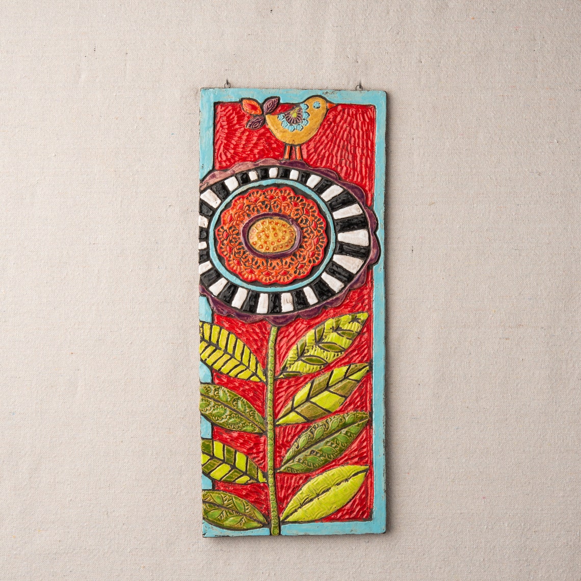 Ceramic Garden Plaque Outdoor Wall Art MADE to ORDER by Etsy